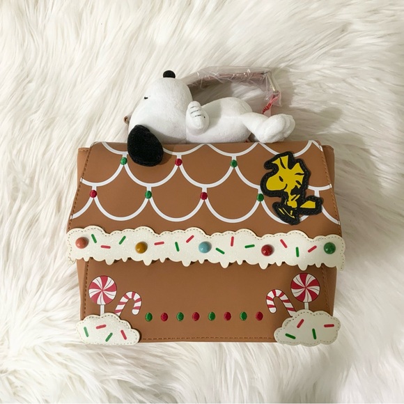 Snoopy Handbags - Peanuts Snoopy Gingerbread House Mini Backpack - BoxLunch Exclusive